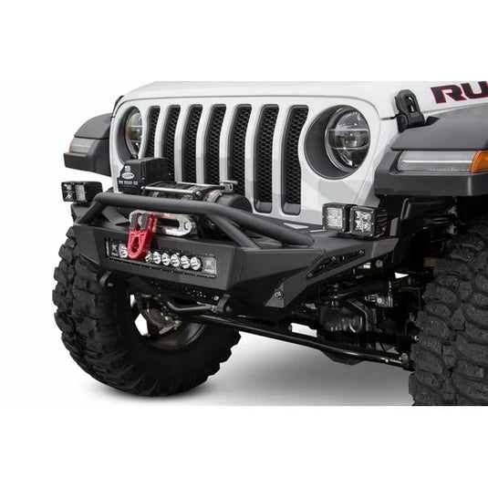 ADD Offroad F961232080103 Stealth Fighter Mid Length Front Winch Bumper for 18-24 Jeep Wrangler JL & Gladiator JT