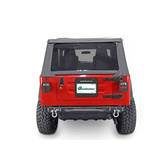 Load image into Gallery viewer, Fishbone Offroad FB22072 Piranha Series Rear Bumper with Step and D-Ring Tabs for 87-06 Wrangler YJ/TJ
