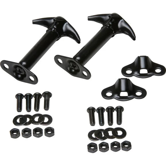 Load image into Gallery viewer, Kentrol Stainless Steel Hood Latch Set for 42-95 Jeep CJ &amp; Wrangler YJ
