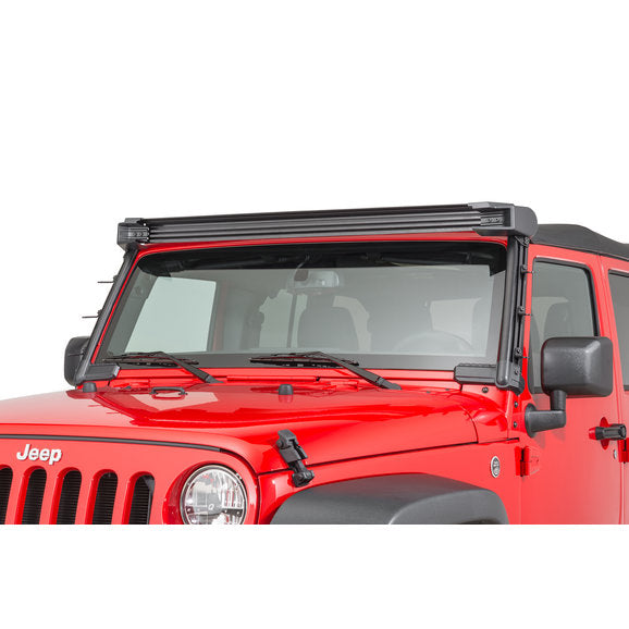 Load image into Gallery viewer, Rugged Ridge 11232.50 Elite Fast Track Windshield Light Bar Mounting Brackets for 07-18 Jeep Wrangler JK
