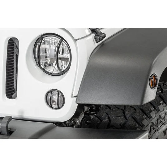 TACTIK 8 Piece Euro Guard Light Set for 07-18 Jeep Wrangler JK