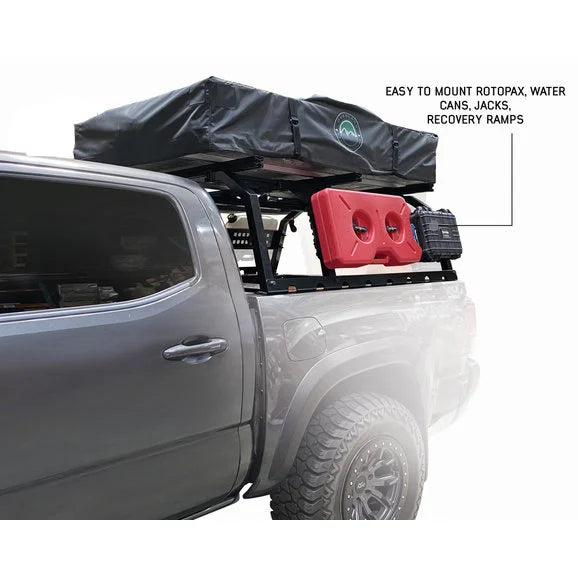 Load image into Gallery viewer, Overland Vehicle Systems 22030101 Discovery Rack Mid Size Truck Bed System for 20-22 Jeep Gladiator JT
