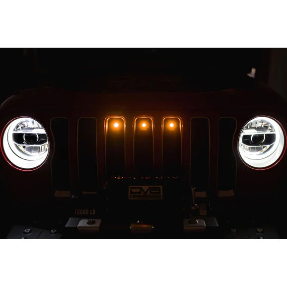 Load image into Gallery viewer, DV8 Offroad GRGL-01 Amber Grille Lights for 20-24 Jeep Gladiator JT
