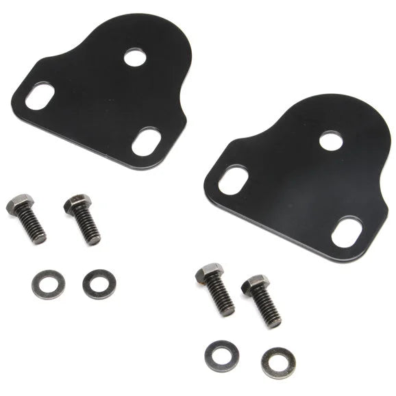 OMIX 11208.01 Interior Black Stainless Windshield Brackets for 76-95 Jeep CJ-5, CJ-7, CJ-8 & Wrangler YJ