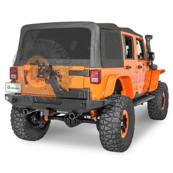 HyLine OffRoad Standard Rear Bumper & Tire Carrier Combo for 07-18 Jeep Wrangler JK