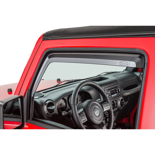 Quadratec 4pc Window Visors for 07-18 Jeep Wrangler JK Unlimited