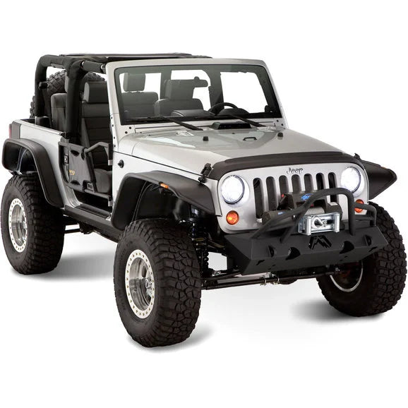 Bushwacker 10919-07 Flat Style Flares for 07-18 Jeep Wrangler JK 2 Door