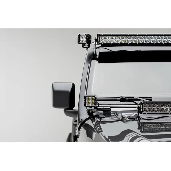 Load image into Gallery viewer, ZROADZ Z374831-KIT2 Roof Level Mounting Kit with a 50&quot; LED Light Bar &amp; (2) 3&quot; LED Pods for 18-21 Jeep Wrangler JL &amp; Gladiator JT
