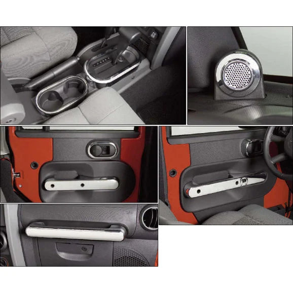 Load image into Gallery viewer, Putco 405641 Chrome Interior Kit for 07-10 Jeep Wrangler JK
