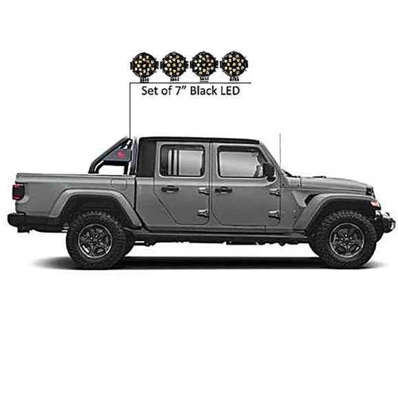 Load image into Gallery viewer, Black Horse Off Road Classic Roll Bar for 20-23 Jeep Gladiator JT without Tonneau
