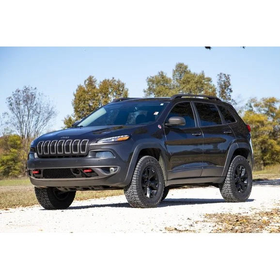 Load image into Gallery viewer, Rough Country 60400 2in Spacer Lift Kit for 14-21 Jeep Cherokee KL
