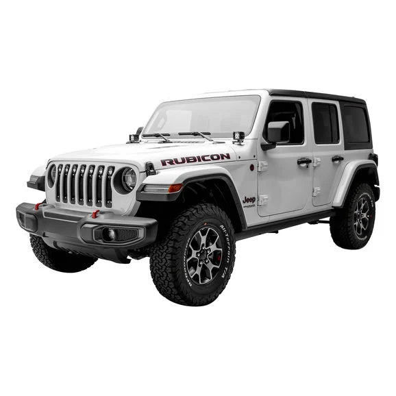 Load image into Gallery viewer, T-Rex 6314931 Torch Series Black Mesh Grille with Chrome Studs and (7) 2&quot; Round LED Lights for 18-20 Jeep Wrangler JL
