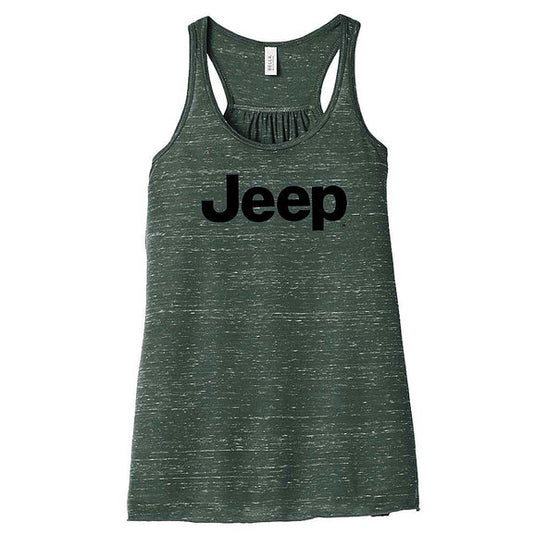 Jeep Merchandise Ladies Relaxed Racerback Jeep Logo Tank Top