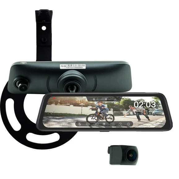 Stinger Off-Road MRCHDDVRJW Digital Rearview Mirror Kit for 07-22 Jeep Wrangler JL, JK & Gladiator JT