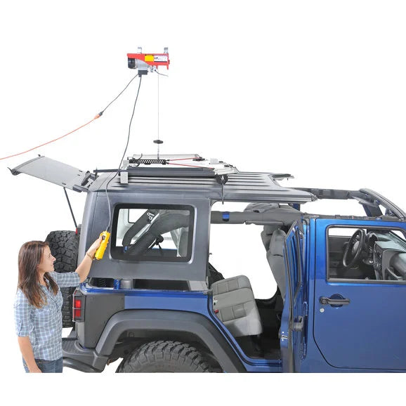 Load image into Gallery viewer, Lange Originals Power Hoist-a-Top &amp; Door Hanger Combo for 07-18 Jeep Wrangler Unlimited JK
