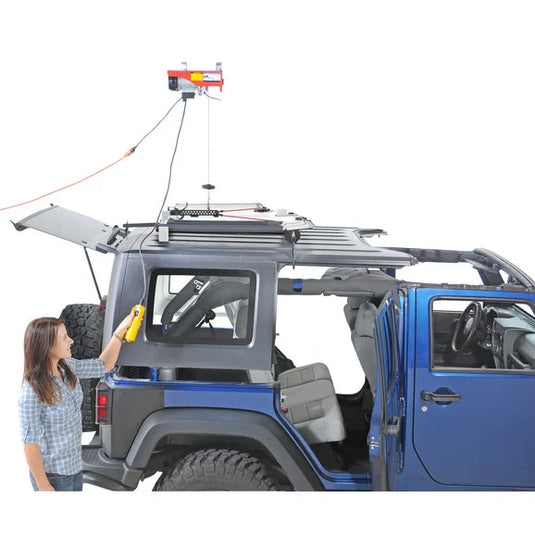 Lange Originals Power Hoist-a-Top & Door Hanger Combo for 07-18 Jeep Wrangler Unlimited JK