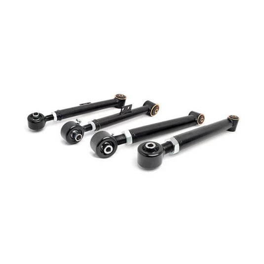 Rough Country 11910 Rear Upper & Lower Adjustable Control Arm Kit for 93-06 Jeep Wrangler TJ & Grand Cherokee ZJ