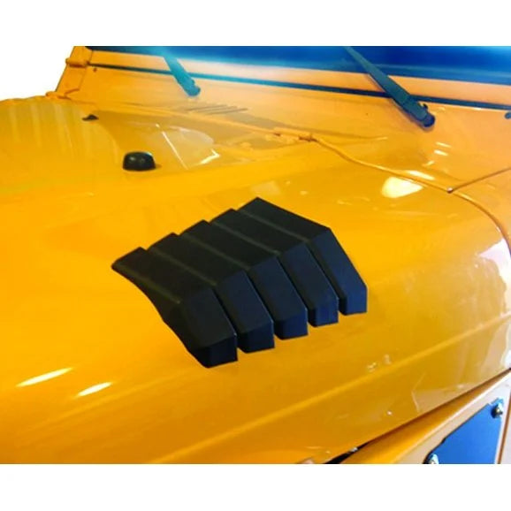 Daystar KJ71042BK Hood Vents for 87-06 Jeep Wrangler YJ and TJ