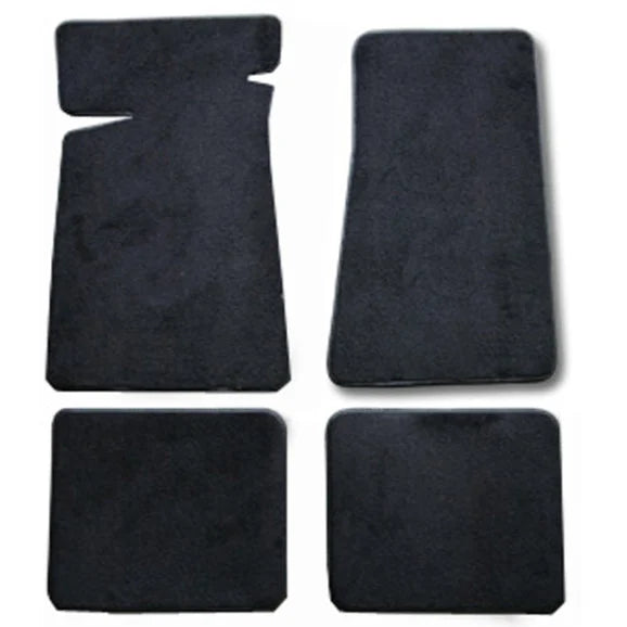 Auto Custom Carpets 14567-55-01 Custom Fit Floor Mat 4-Piece Set in Black for 59-73 Jeep CJ5