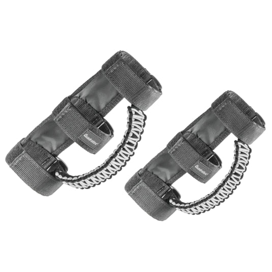 Quadratec 550 Paracord Front Grab Handle Pair for 97-23 Jeep Wrangler JL, JT, JK & TJ