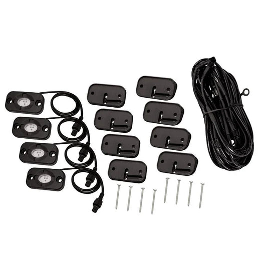 Westin 09-80015 LED Rock Light Kit for 07-21 Jeep Wrangler JL and JK