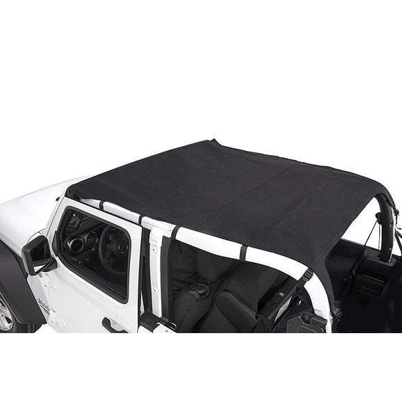 Rugged Ridge 13593.35 Savannah Brief Top in Black Diamond Sailcloth for 18-23 Jeep Wrangler JL 2-Door