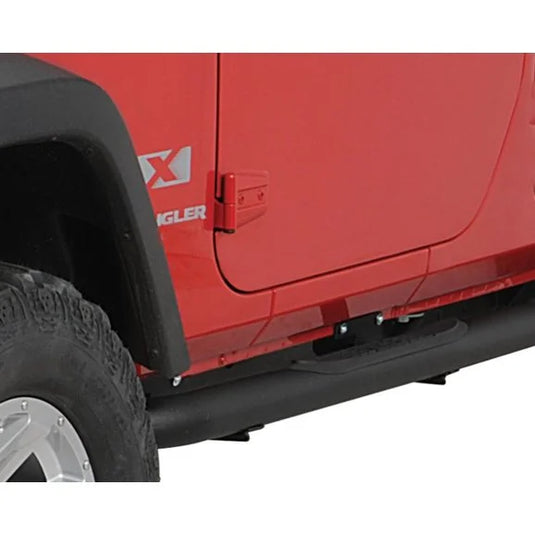 Rugged Ridge Side Step Bars in Gloss Black for 07-18 Jeep Wrangler JK 2-Door