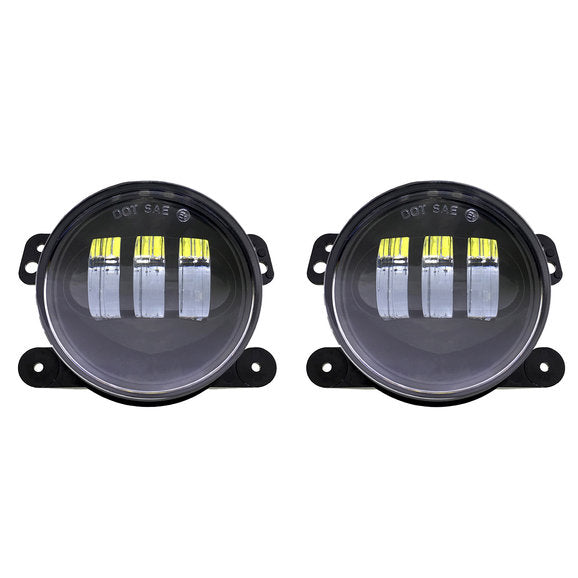 Load image into Gallery viewer, Quake LED QTE458 Halo 4&quot; LED Fog Lights for 07-18 Jeep Wrangler JK
