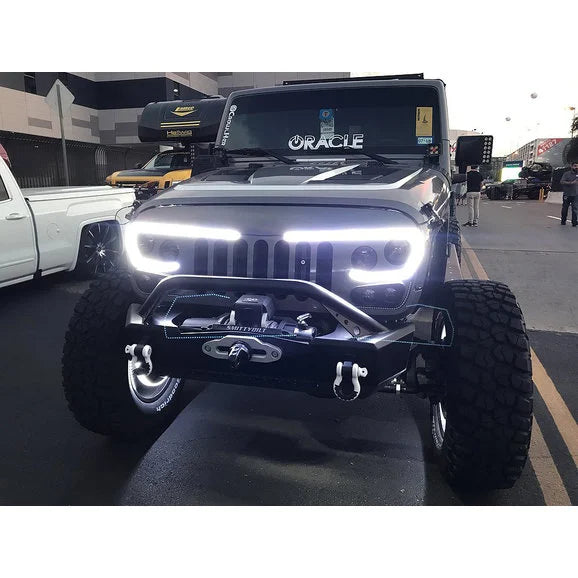 Load image into Gallery viewer, Oracle Lighting 5817-PRO VECTOR PRO-Series Full LED Grille for 07-18 Jeep Wrangler JK
