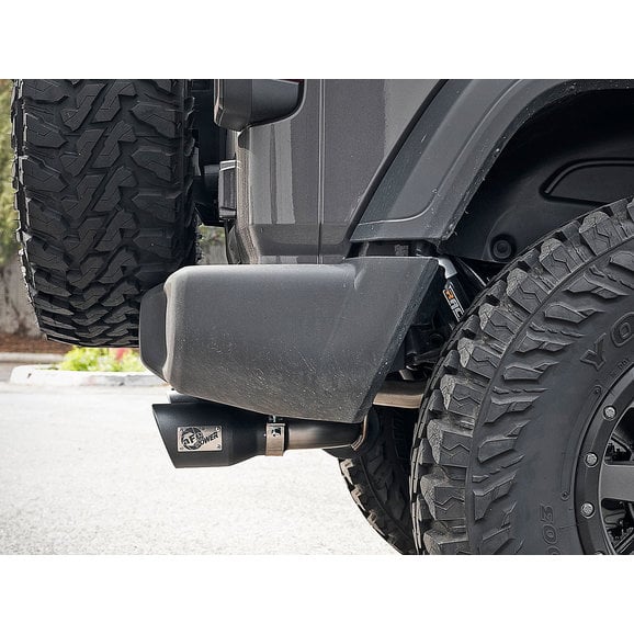 Load image into Gallery viewer, aFe Power Rebel Series 2.5&quot; 409 Stainless Dual Outlet Cat-Back Exhaust System for 18-24 Jeep Wrangler JL with 3.6L
