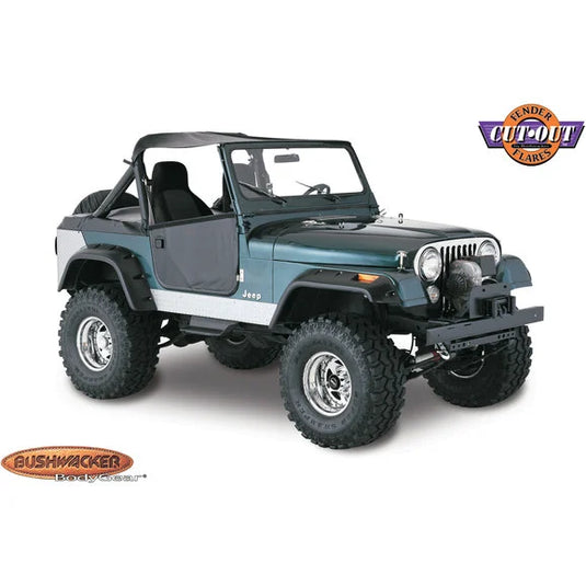 Bushwacker 10910-07 Cut-Out Fender Flares for 76-86 Jeep CJ-7