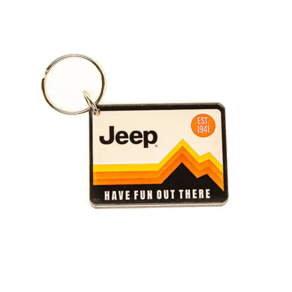 Load image into Gallery viewer, Jeep Merchandise Jeep Logo Acrylic Keychain
