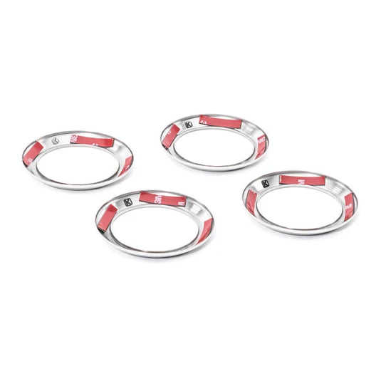 Kentrol 30004 Stainless Steel Air Vent Bezels for 07-10 Jeep Wrangler JK