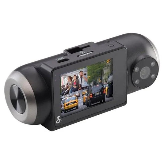 Cobra SC 201 Dual-View Smart Dash Cam with Built-In Cabin View