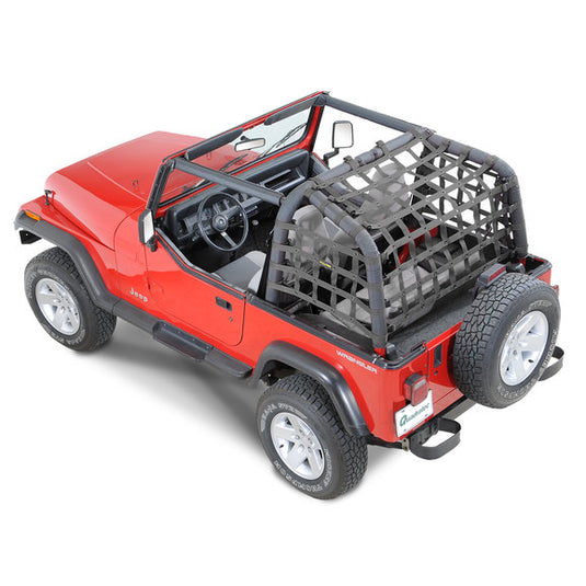 Dirtydog 4X4 Rear Netting for 92-95 Jeep Wrangler YJ