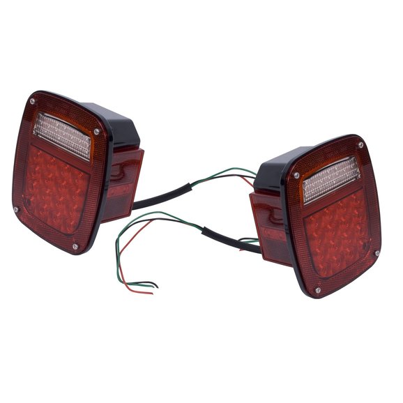 Rugged Ridge 12403.85 LED Tail Lights for 76-06 Jeep CJ-5, CJ-7, CJ-8 Scrambler, Wrangler YJ & TJ