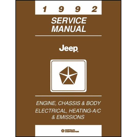 Bishko Automotive Literature Factory Authorized Technical Service Manuals for 87-04 Jeep Wrangler YJ & TJ