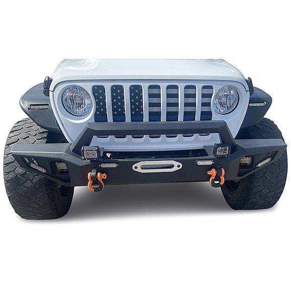 Load image into Gallery viewer, Black Horse Off Road AFB-WR19 Armour Front Bumper w/ Winch Slot for 18-24 Jeep Wrangler JL &amp; Gladiator JT
