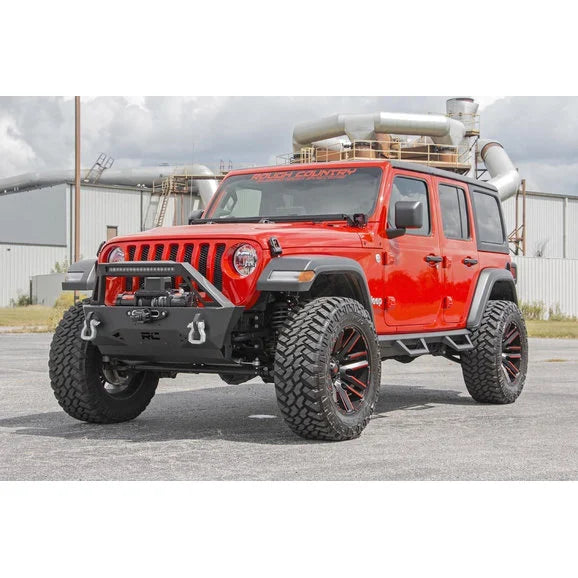 Load image into Gallery viewer, Rough Country 50in LED Light Bar with Cowl Mount Kit for 18-24 Jeep Wrangler JL &amp; Gladiator JT
