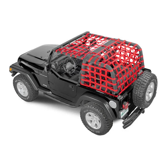 Load image into Gallery viewer, Dirtydog 4X4 Rear Netting for 97-06 Jeep Wrangler TJ
