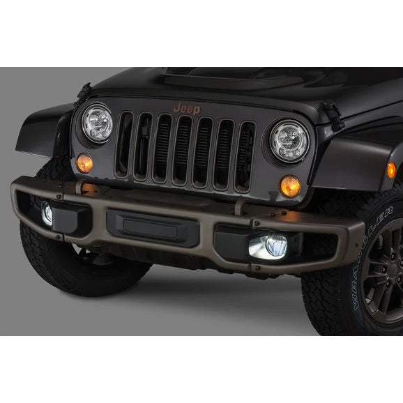 Load image into Gallery viewer, Mopar LED Fog Lamps for 17-24 Jeep Wrangler JK, JL and Gladiator JT with Rubicon Steel Bumper
