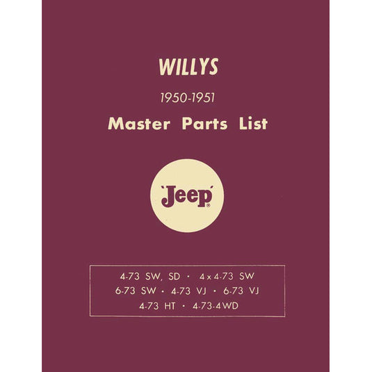 Bishko Automotive Literature Factory Authorized Parts Catalog for 41-73 Vintage Jeeps