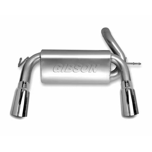 Gibson Stainless Steel Dual Exit Cat Back Exhaust System for 18-24 Jeep Wrangler JL with 3.6L engine