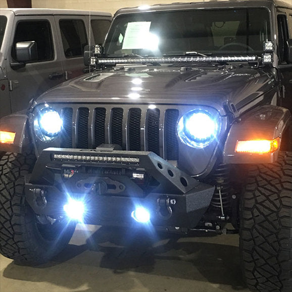 Load image into Gallery viewer, Quake LED QTE915 RGB Halo 9&quot; LED Headlights and Fog Lights for 18-24 Jeep Wrangler JL &amp; Gladiator JT
