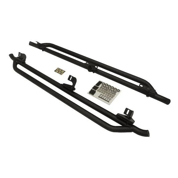 Crown Automotive RT20029 Side Guard Set in Textured Black for 07-18 Jeep Wrangler JK Unlimited