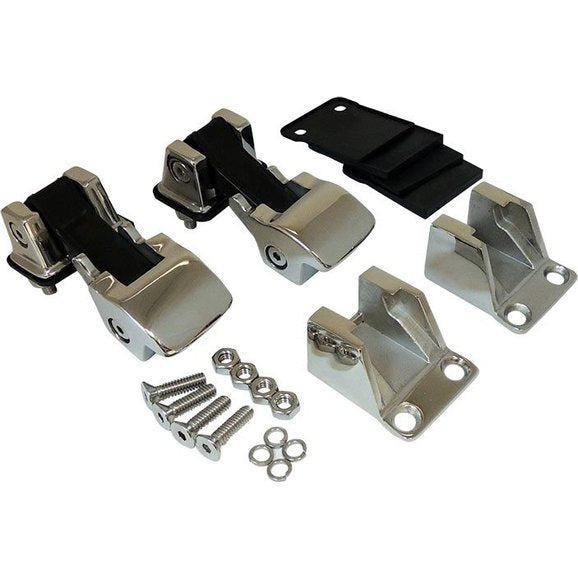 Load image into Gallery viewer, Crown Automotive Stainless Steel TJ Style Hood Catch Kit for 76-95 Jeep CJ &amp; Wrangler YJ
