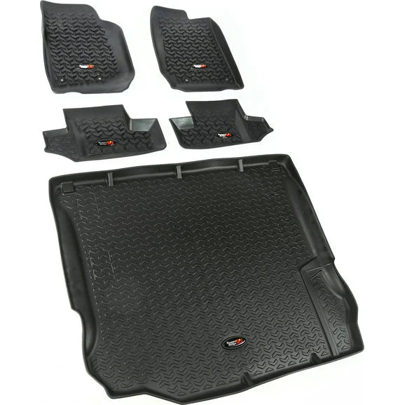 Rugged Ridge 5 Piece Floor Liner Kit for 11-18 Jeep Wrangler JK 2-Door