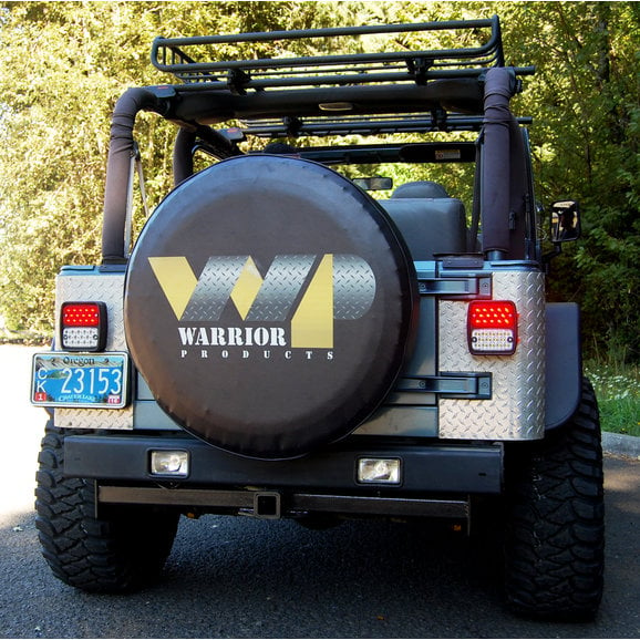 Load image into Gallery viewer, Warrior Products 2965 Steel LED Tail Lights for 55-06 Jeep CJ, Wrangler YJ, TJ &amp; Unlimited
