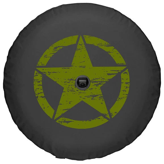 Load image into Gallery viewer, Boomerang Enterprises Distressed Star Logo Tire Cover for 18-20 Jeep Wrangler JL
