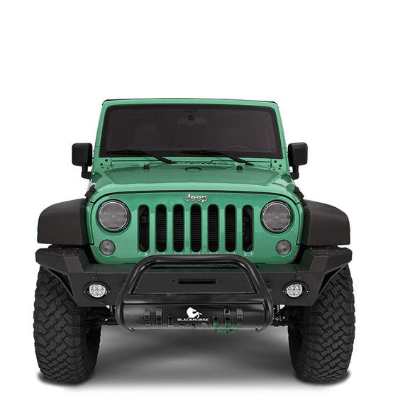 Load image into Gallery viewer, Black Horse Off Road 3&quot; Bull Bar Skid Plate for 18-24 Jeep Wrangler JL &amp; Gladiator JT
